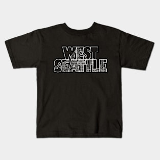 West Seattle Street Map Kids T-Shirt